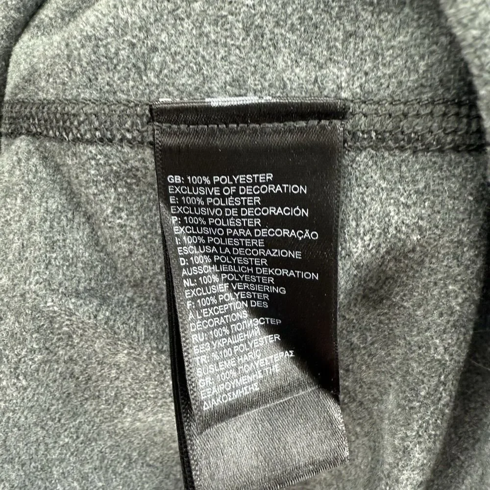 The North Face Sweatshirt Mens 2XL Gray‎ 1/4 Zip Mock Neck Logo 